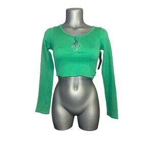 New Suzette Collection Dennys long sleeve crop top xs/s